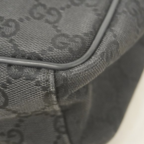 Gucci GG Canvas Shoulder Bag 03136 Black Women's - Picture 6 of 10